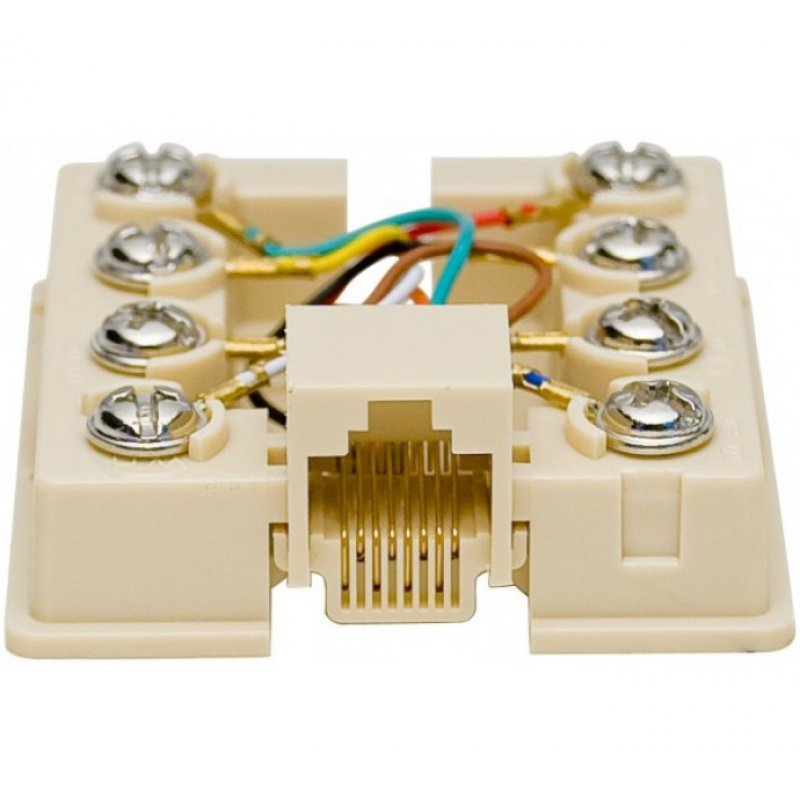 EXC 270020 boitier de prise de courant RJ-45 Gris