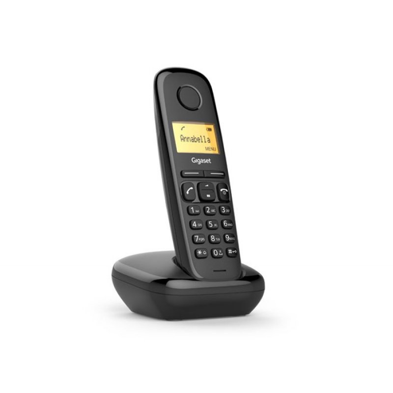 Gigaset A170 Solo Téléphone DECT Identification de l'appelant Noir