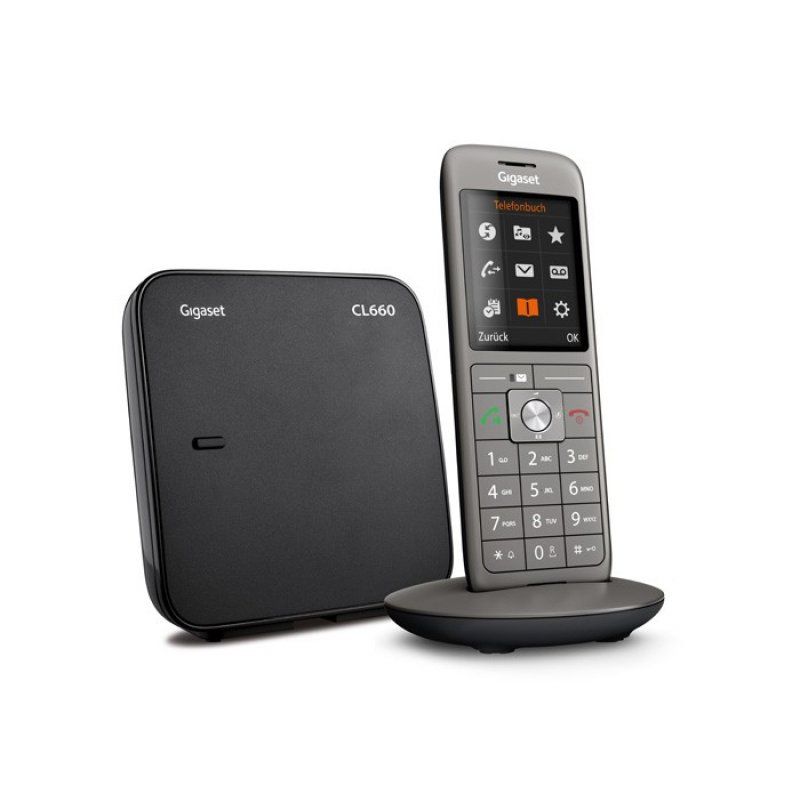 Gigaset CL660A Duo Analog/DECT telephone Caller ID Grey