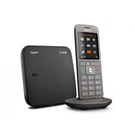 Gigaset CL660A Duo Téléphone analog/dect Identification de l'appelant Gris