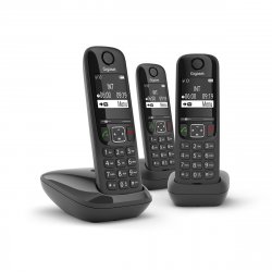 GIGASET AS690 TRIO DECT PHONE BLACK