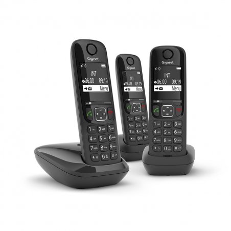 GIGASET AS690 TRIO DECT PHONE BLACK