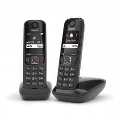 Gigaset AS690 Duo Téléphone analog/dect Noir
