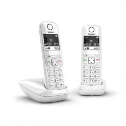 GIGASET AS690 DUO DECT PHONE WHITE