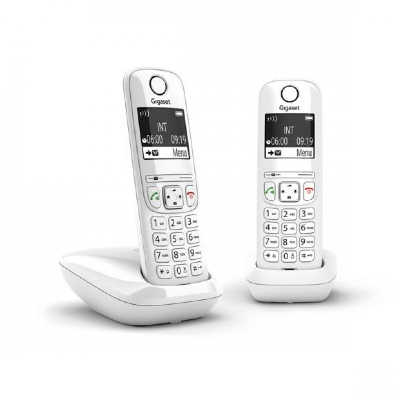 GIGASET AS690 DUO DECT PHONE WHITE