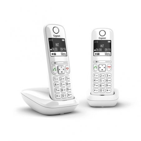 GIGASET AS690 DUO DECT PHONE WHITE