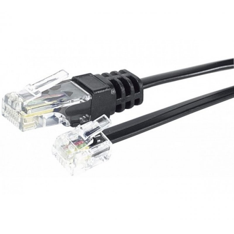 RJ-11/RJ-45 telephone cord- 2 m