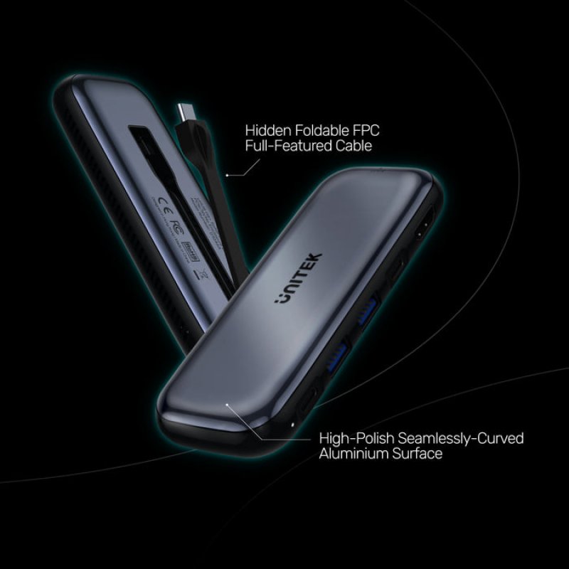 Minidock 6 in1 SSD M.2 NVMe USB-C + HDMI + 2 USB-A + PD100W