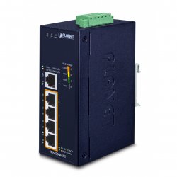 PLANET IGS-504HPT network switch Unmanaged L2 Gigabit Ethernet (10/100/1000) Power over Ethernet (PoE) Blue