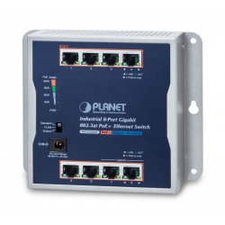 Industrial 8-Port PoE+ Wall-mounted Gigabit switch