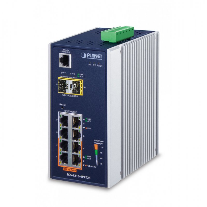 PLANET IGS-4215-4P4T2S commutateur réseau Géré L2/L4 Gigabit Ethernet (10/100/1000) Connexion Ethernet, supportant l'