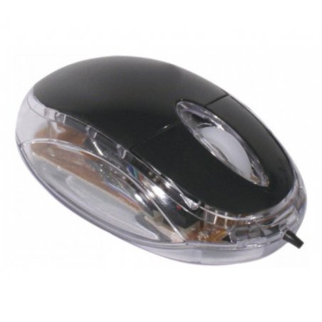 USB OPTICAL MOUSE WIRED WITH LEDS- BLACK