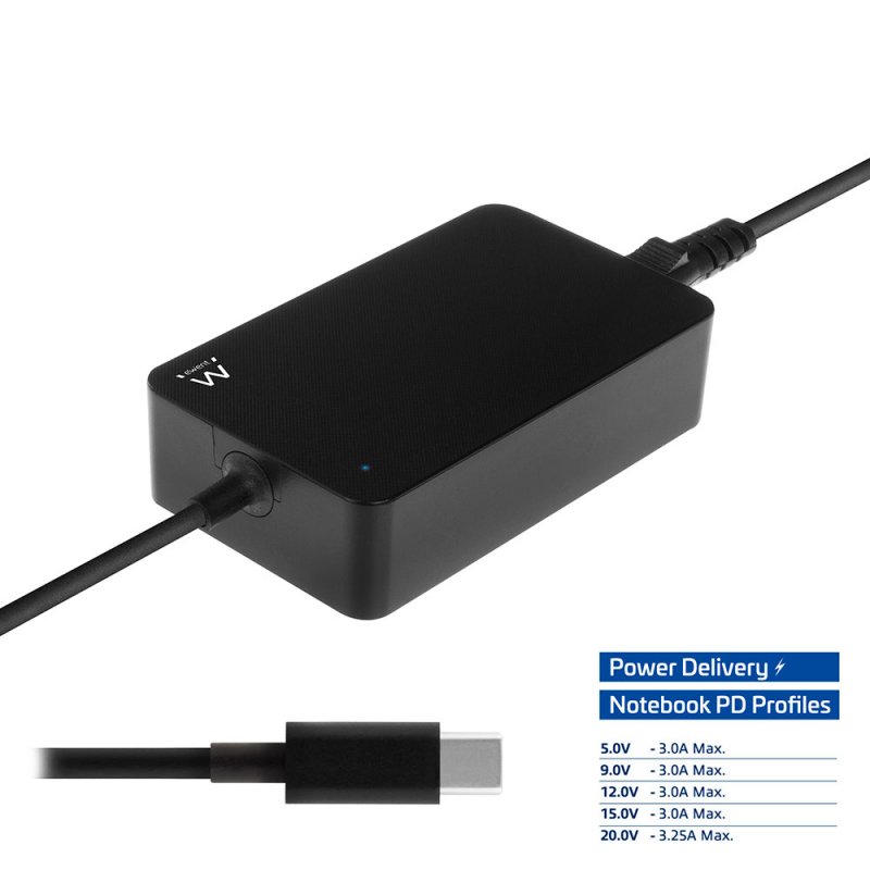 Ewent EW3980 power adapter/inverter Indoor 65 W Black