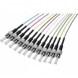 Hypertec 392256-HY fibre optic cable 2 m 12x ST Pigtail OS2 Multicolour