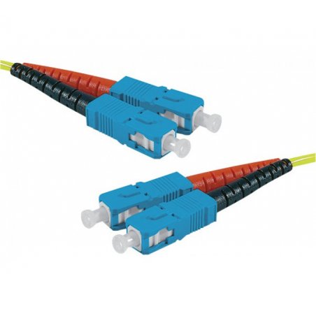 SC-UPC/SC-UPC duplex HD single OS2 9/125 Fiber patch cable yellow - 10 m