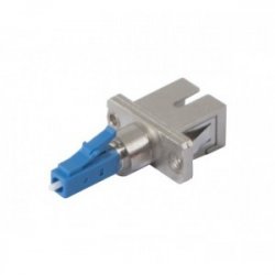 Single mode fiber adapter LC male / SC female