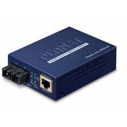 PLANET FTP-802 convertisseur de support réseau 100 Mbit/s 1310 nm Multimode Bleu