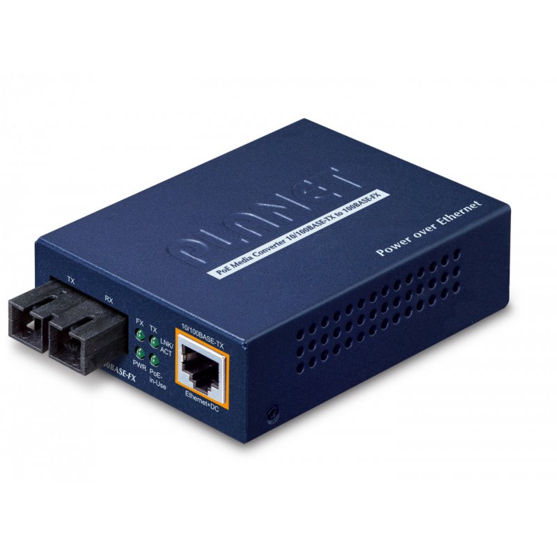 PLANET FTP-802 convertisseur de support réseau 100 Mbit/s 1310 nm Multimode Bleu