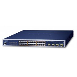 PLANET WGSW-24040HP4 network switch Managed L2/L4 Gigabit Ethernet (10/100/1000) Power over Ethernet (PoE) Blue