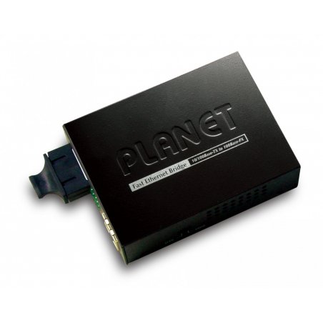 PLANET FT802S15 convertisseur de support réseau 100 Mbit/s 1310 nm Monomode Noir