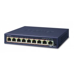PLANET GSD-908HP network switch Unmanaged Gigabit Ethernet (10/100/1000) Power over Ethernet (PoE) Blue