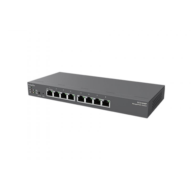 EnGenius ECS1008P commutateur réseau Géré L2 Gigabit Ethernet (10/100/1000) Connexion Ethernet, supportant l'alimenta