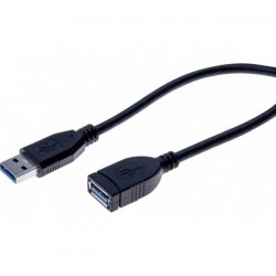 Usb 3.0 a/a entry-level extension cord black - 3 m