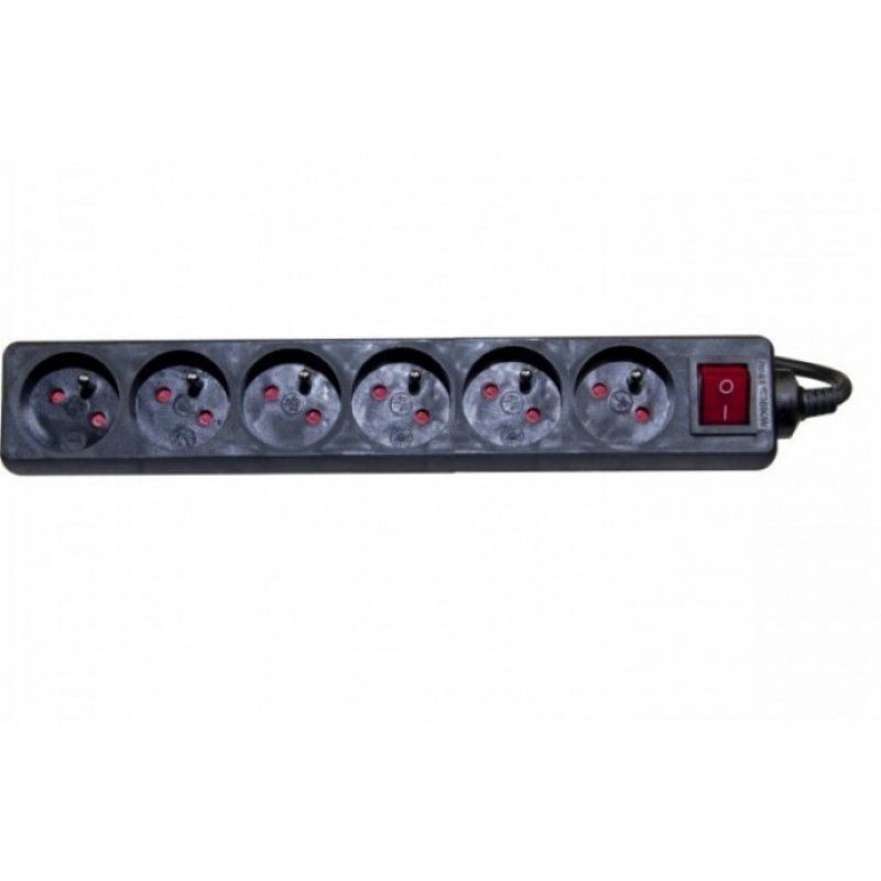 Dexlan 573371 power extension 4 m 6 AC outlet(s) Indoor Black