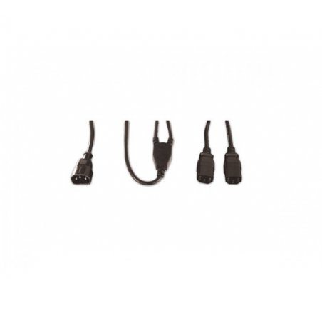 CUC Exertis Connect 580490 power cable Black 1.8 m C14 coupler 2 x C13 coupler