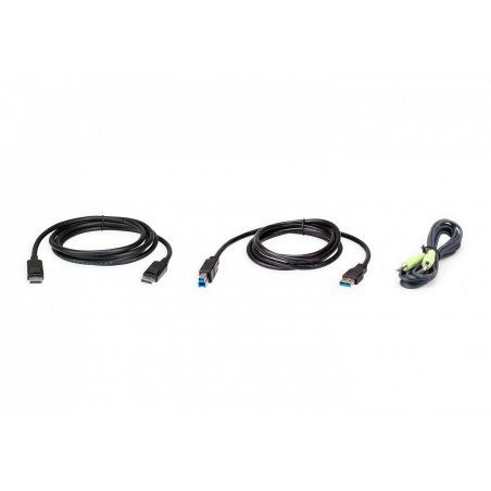 ATEN 2L-7D02UDPX3 KVM cable Black 1.8 m