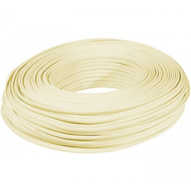 Telephone Flat Cable Stranded 30AWG 4W - Ivory 100 m reel