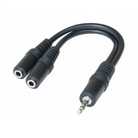 Double stereo adapter 3.5-mm jack- 15 cm
