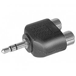 EXC 720140 cable gender changer 3.5-mm Jack 2 x RCA Black