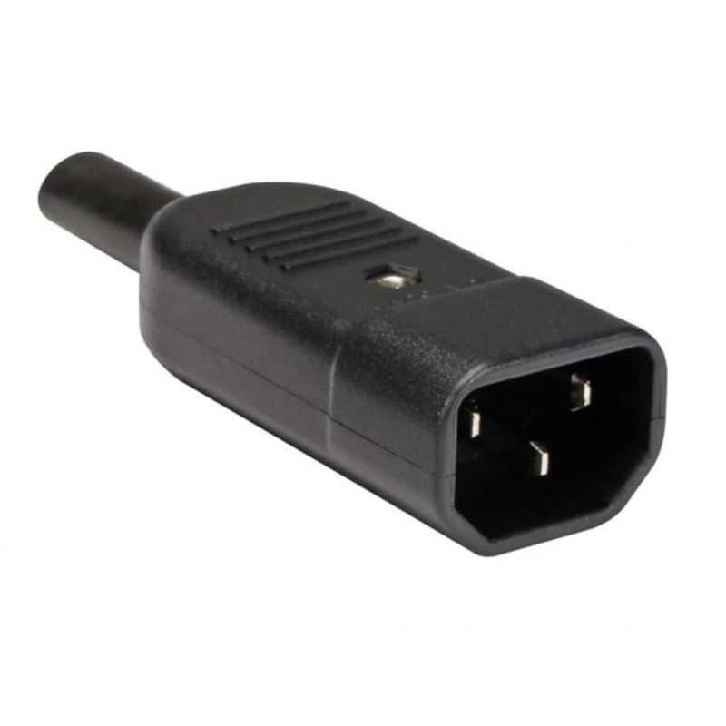 Assembly iec C14 plug for power cord