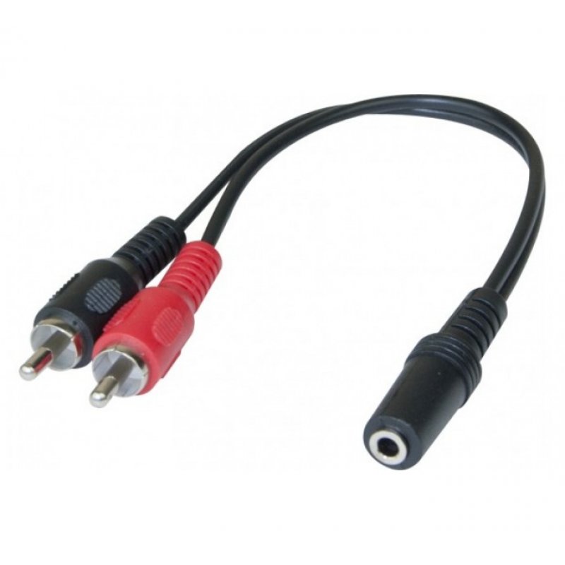 Hypertec 721121-HY câble audio 3,5mm 2 x RCA Noir