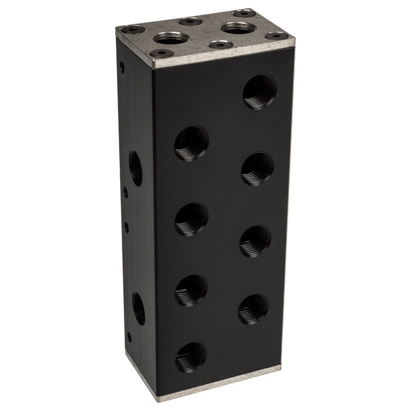 EK Water Blocks compatible EK-Pro Manifold 2CPU 2GPU Verteiler - Acetal, schwarz