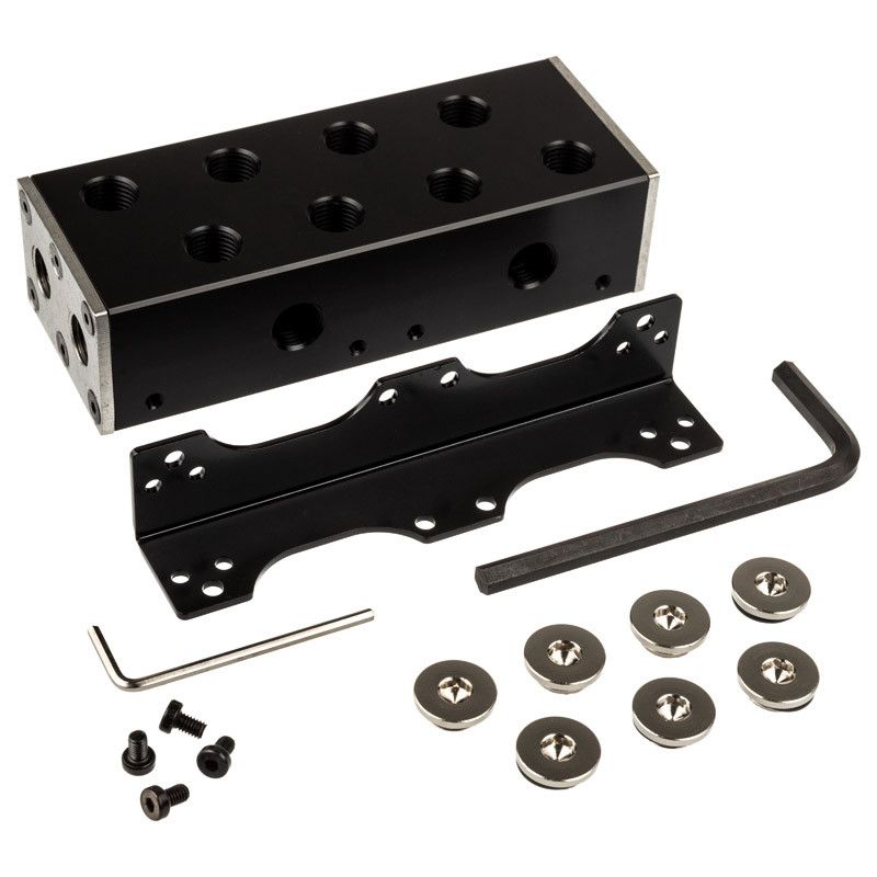 EK Water Blocks compatible EK-Pro Manifold 2CPU 2GPU Verteiler - Acetal, schwarz