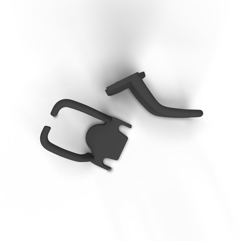 PATCHBOX PBCX8K range-câbles Support Support de câbles Noir 4 pièce(s)