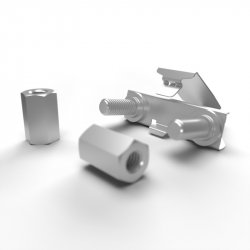 /dev/mount, 1U cage nut reinvented - set of 50 pcs