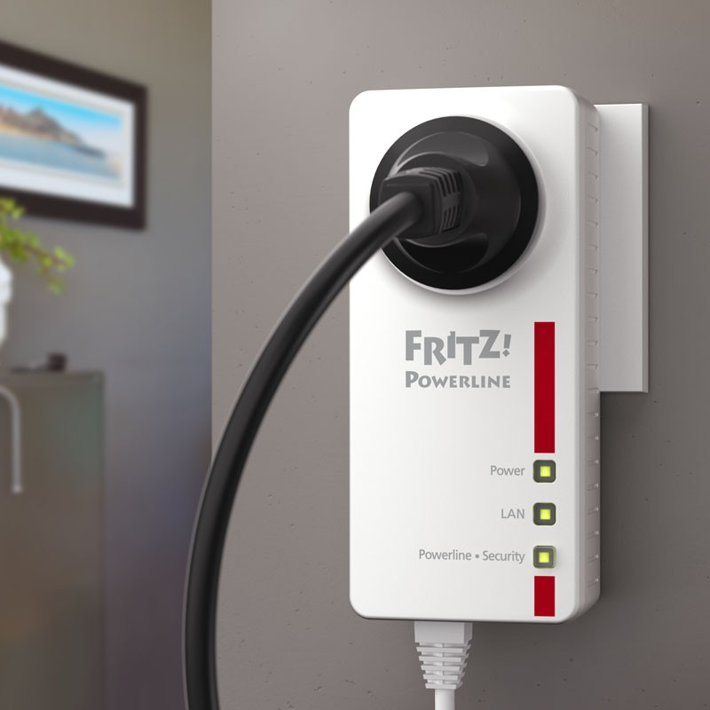 AVM compatible FRITZ!Powerline 1220E Set, 2x Einzeladapter, Gigabit-LAN