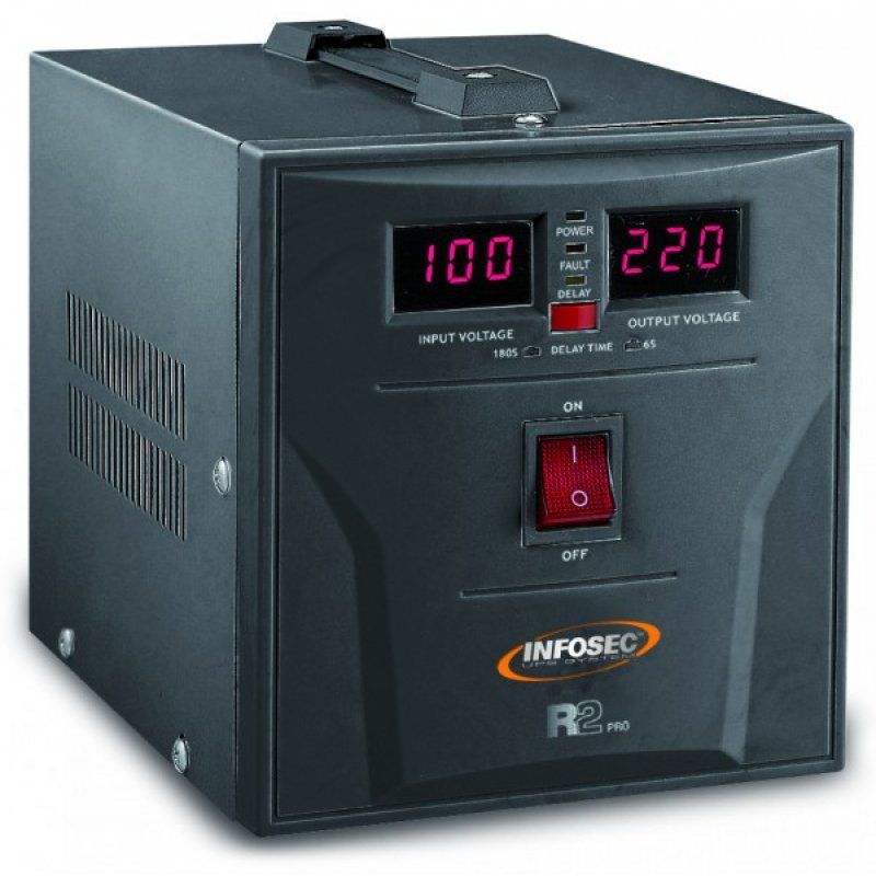 Infosec R2 Pro 1500 voltage regulator 2 AC outlet(s) 72 - 290 V Black