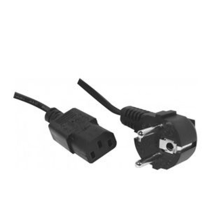 Dexlan TC006NC Black 0.6 m Power plug type F C13 coupler