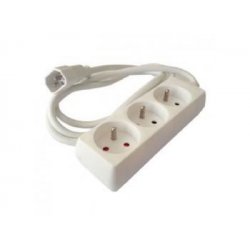 Power strip for UPS 3 outlets with IEC C14 cord