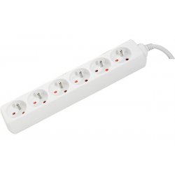 Dexlan 808533 power extension 4 m 6 AC outlet(s) Indoor White