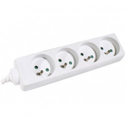 Dexlan 808540 power extension 1.5 m 4 AC outlet(s) Indoor White