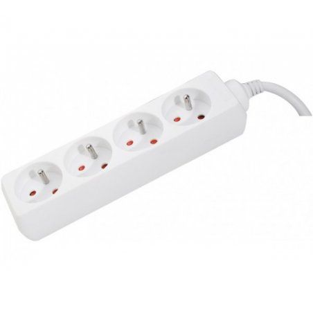 Dexlan 808543 power extension 4 m 4 AC outlet(s) Indoor White