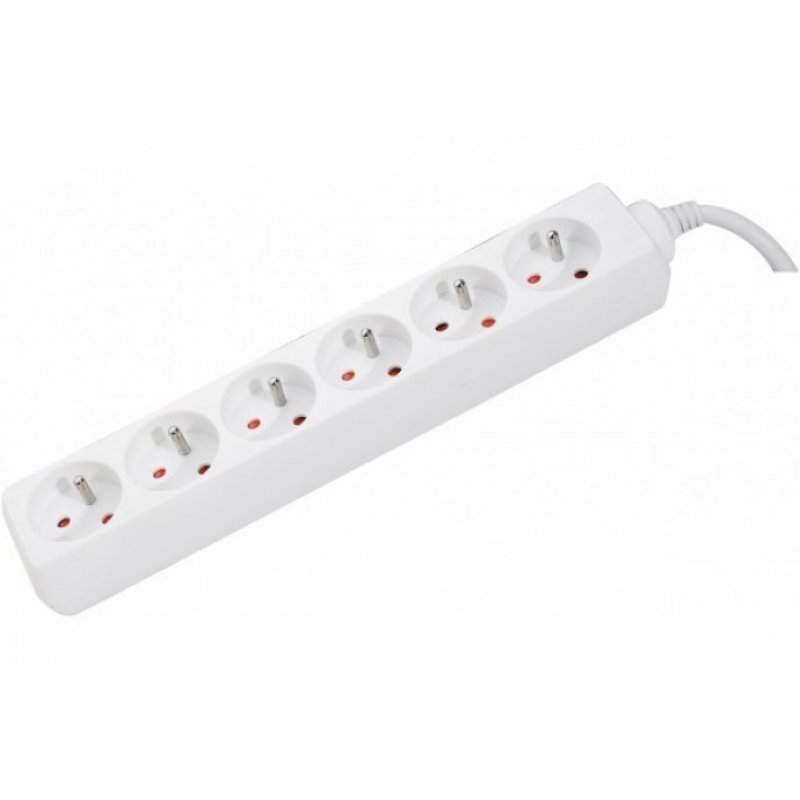 Dexlan 808547 power extension 1.5 m 6 AC outlet(s) Indoor White