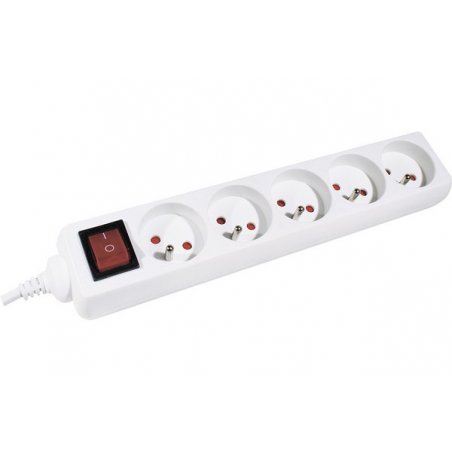 Dexlan 808550 power extension 1.5 m 5 AC outlet(s) Indoor White