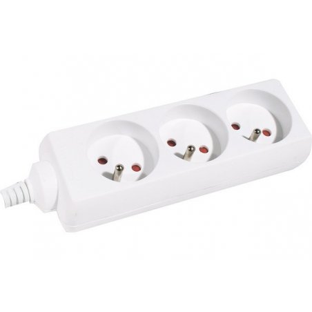 Dexlan Power Strip with Switch- 3 outlets 4 m