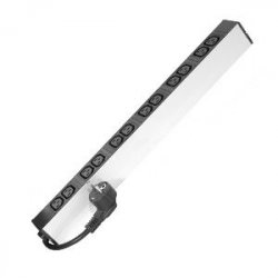 1U standard IEC PDU for 19" cabinet+ Power LED/ 12 outlets